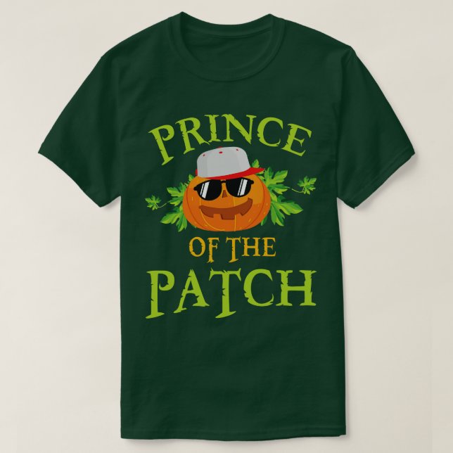 Cool Glasses Pumpkin With Hat Prince Of The Hallow T-Shirt (Design Front)