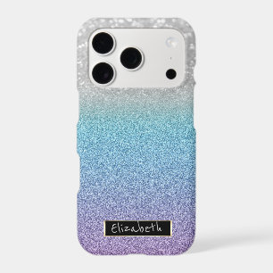 Cool Glitter Bokeh Ombre - Personalized iPhone 17 Pro Case