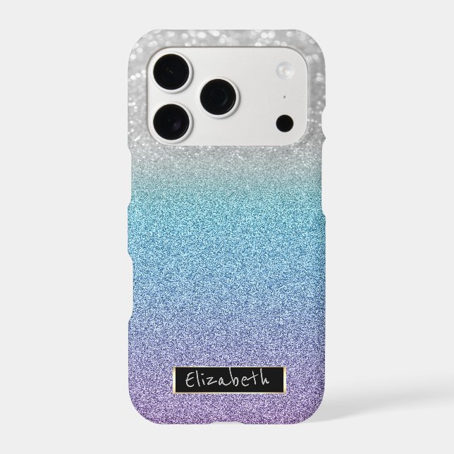 Cool Glitter Bokeh Ombre - Personalized Case-Mate iPhone Case (Back)