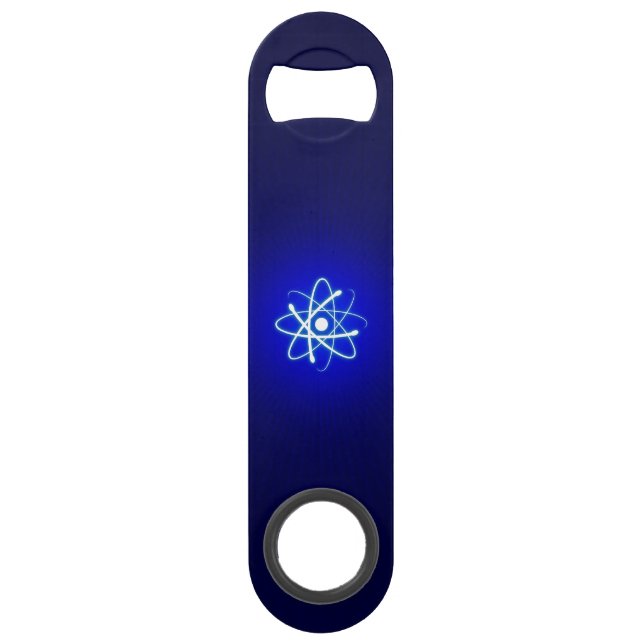 Cool Glowing Atom | SCIENCE RULES! Bar Key (Front)