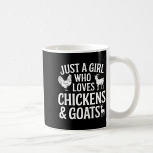 Cool Goat Design For Girls Women Animal Farming Go Coffee Mug