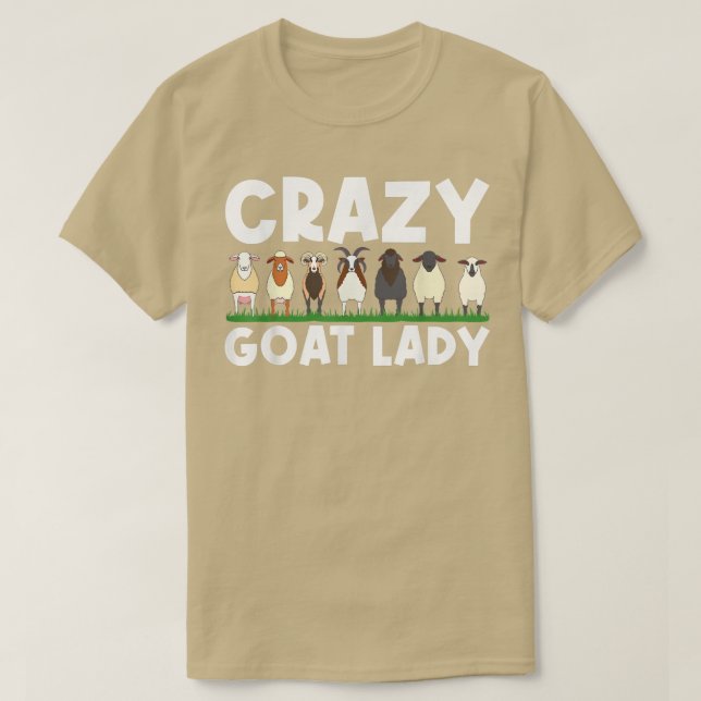 Cool Goat Design For Women Mom Domestic Goat Farm  T-Shirt (Design Front)