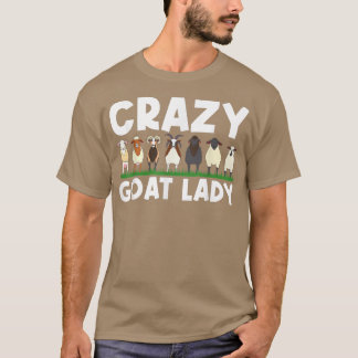 Cool Goat Design For Women Mom Domestic Goat Farm  T-Shirt