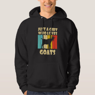 Cool Goat Farm Animal Goats Retro Vintage The Goat Hoodie