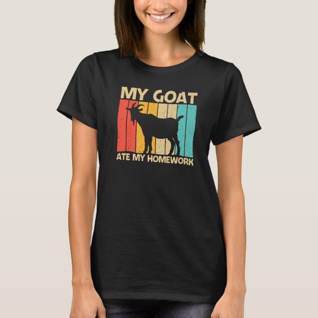Cool Goat For Kids Boys Goat Farmer Farming T-Shirt (Front)