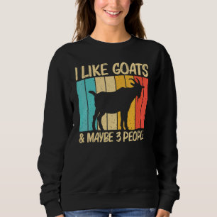 Cool Goat For Men Women Goat Farmer Farming   Sweatshirt