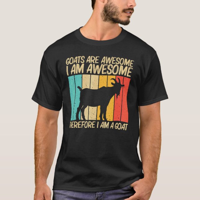 Cool Goat For Men Women Goat Farmer Farming T-Shirt (Front)