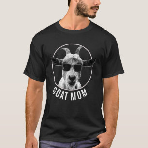 Cool Goat Pun with Sunglasses for a Goat Mom T-Shirt