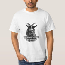 Cool Goat with Sunglasses and Handlebar Mustache