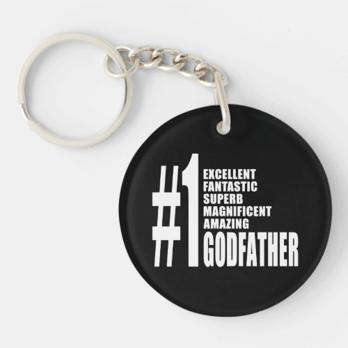 Cool Godfathers  Number One Godfather Keychain