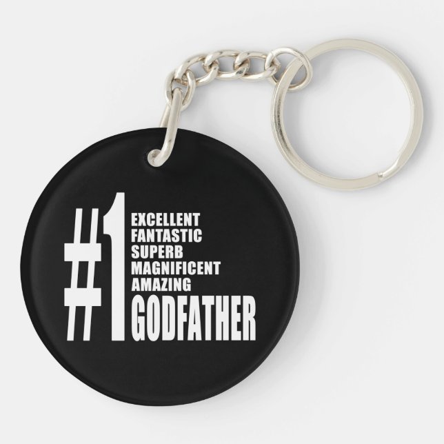 Cool Godfathers : Number One Godfather Keychain (Back)
