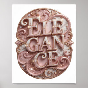 Cool Gold ELEGANCE Poster