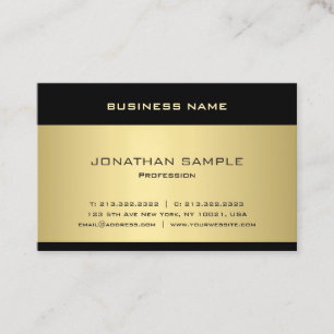 Cool Gold Look Template Elegant Modern Trendy Business Card