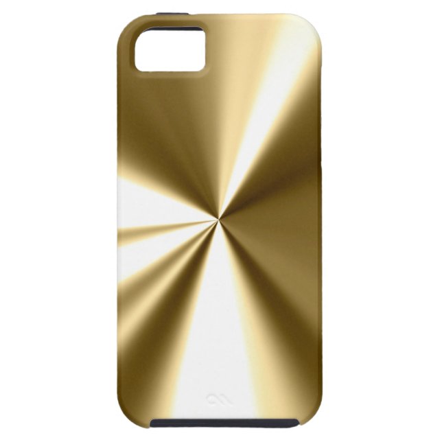 Cool Gold Metal Look iPhone 5 Case (Back)