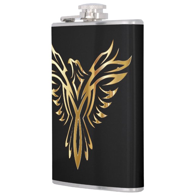 Cool Gold Phoenix  Flask (Left)
