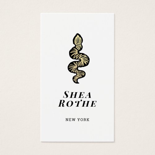 Cool Gold Snake Logo