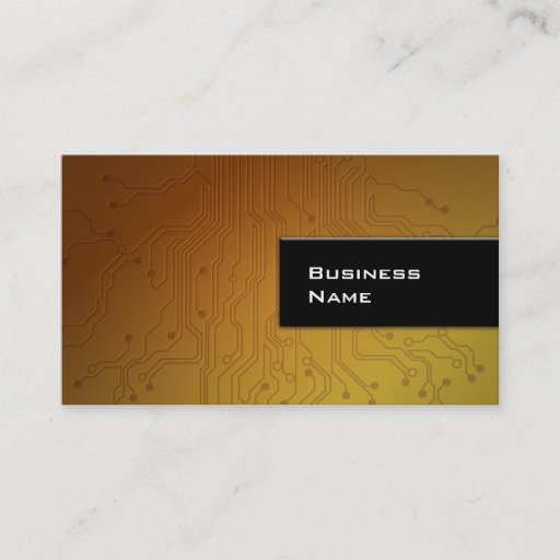 Customizable Cool Gold Technology Texture business card