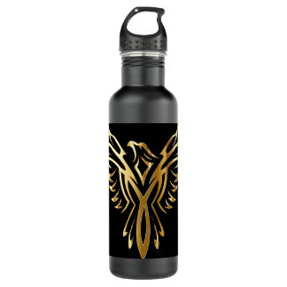 Cool Golden Phoenix Flying Stainless Steel Water Bottle