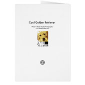 Cool Golden Retriever Cards (Back)