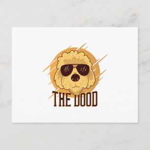 Cool Goldendoodle Dog Postcard