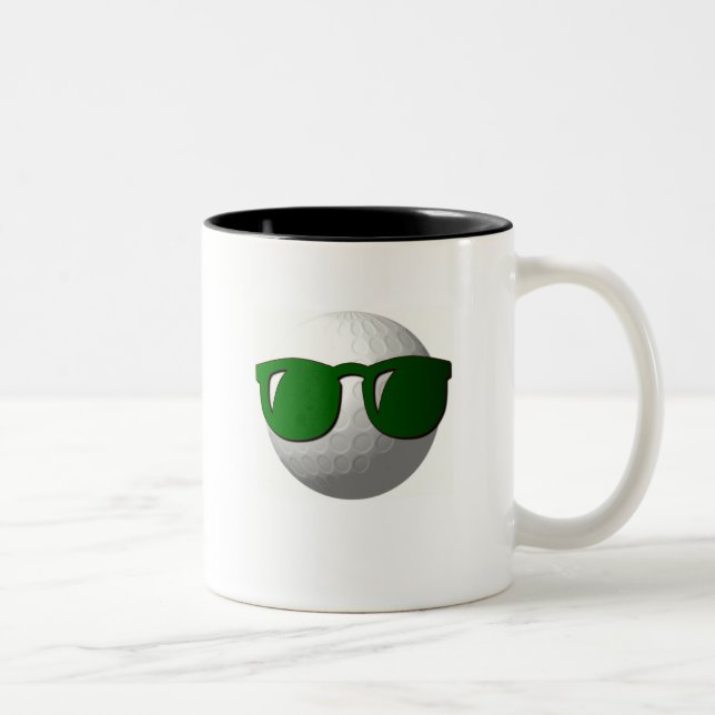 Cool Golf Ball Design Coffee Cup (Right)