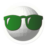 Cool Golf Ball Design Sticker