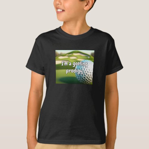 Cool Golf Ball Fun Unique Kids Shirt 