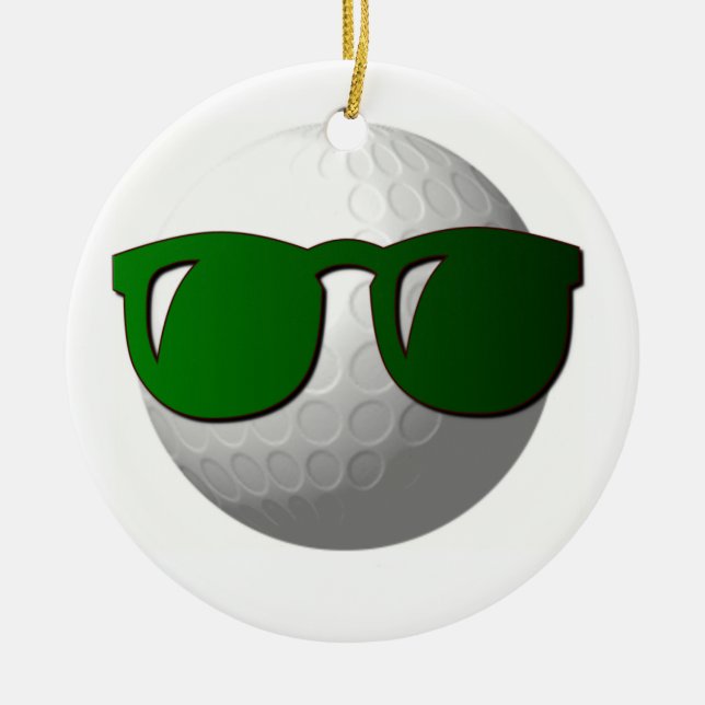 Cool Golf Ball Ornament (Front)
