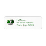 Cool Golf Ball Return Address Label