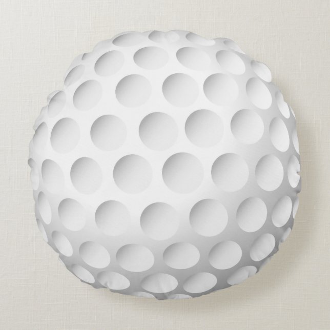 Cool Golf Ball Round Pillow (Front)