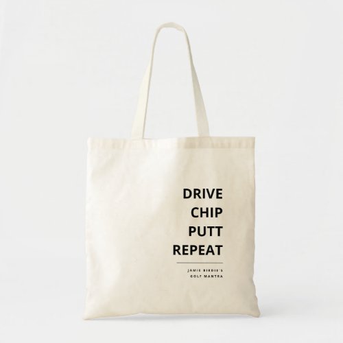 COOL GOLF FATHERS DAY DRIVE CHIP PUTT REPEAT TOTE BAG