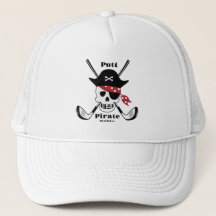 Cool Golf Hats, Putt Pirate Golf Theme Golf Gift
