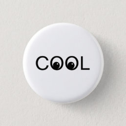 Cool good vibes on white button