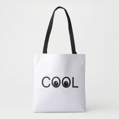 Cool good vibes on white tote bag