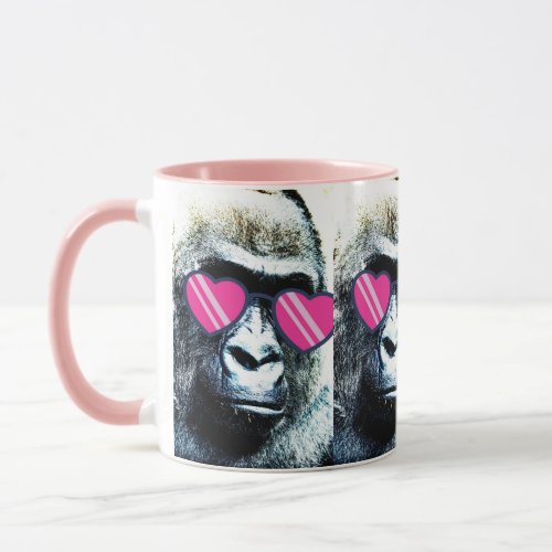 Cool Gorilla pink Mug