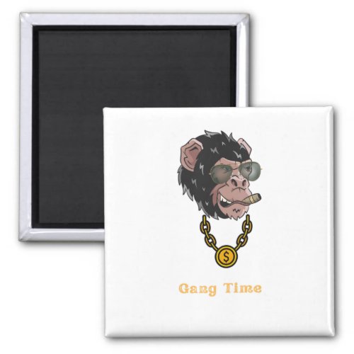 Cool gorilla with sunglasses magnet