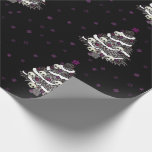 Cool Goth Design With Tree And Skulls Wrapping Paper at Zazzle