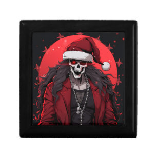 Cool Goth Punk Skull Anime Santa Demon Gift Box