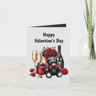 Cool Gothic add message Valentine  Holiday Card