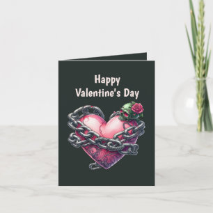 Cool Gothic Valentine add message Adult Holiday Card