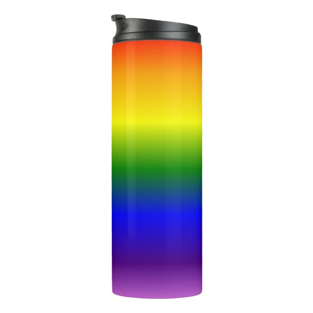 Cool Gradient Colors Pattern Thermal Tumbler (Rotated Right)