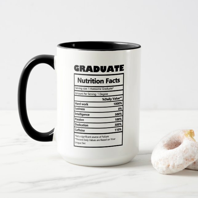 cool Graduate fun facts Mug (With Donut)