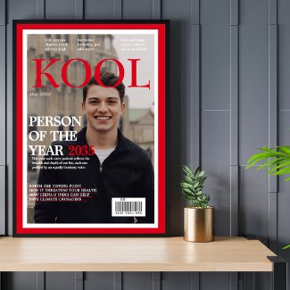 Cool Graduation Fake Magazine Cover Photo