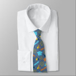Cool Graduation Theme Blue Neck Tie<br><div class="desc">Graduation theme tie.</div>