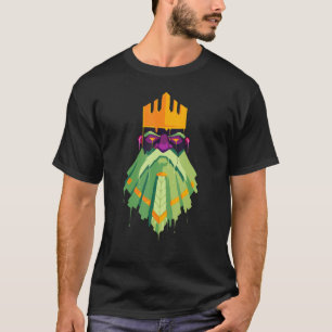 Cool Graffiti Paint Drip Dwarf King Zombie Scary H T-Shirt