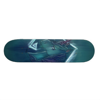 Cool graffiti unicorn skateboard deck