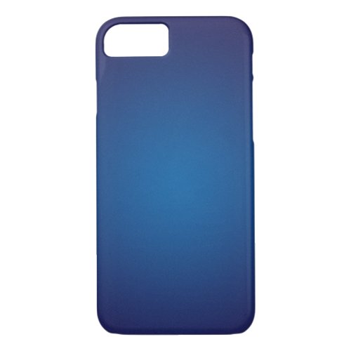 Cool Grainy Deep Blue Vignette iPhone 87 Case