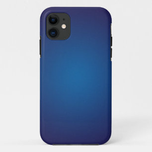 Cool Grainy Deep Blue Vignette iPhone 11 Case