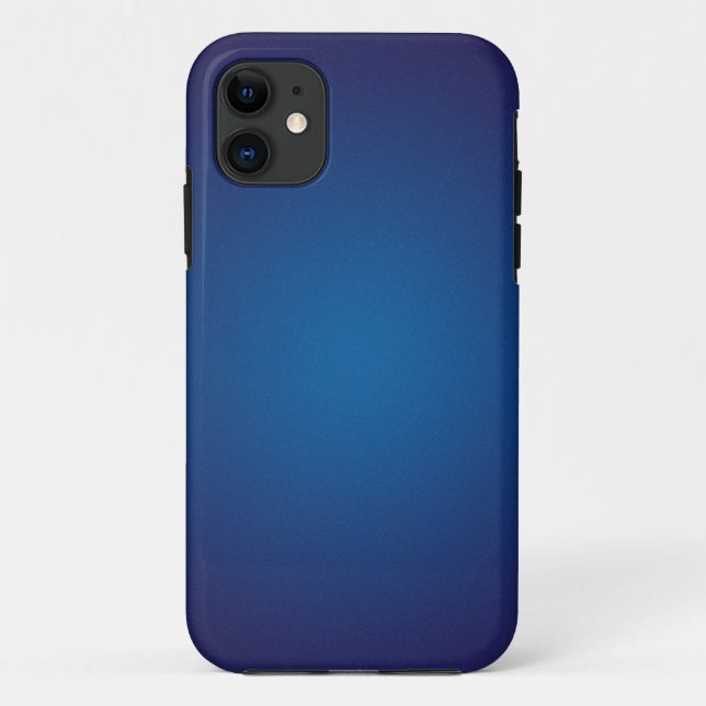 Cool Grainy Deep Blue Vignette Case-Mate iPhone Case (Back)