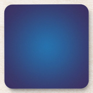 Cool Grainy Deep Blue Vignette Drink Coaster